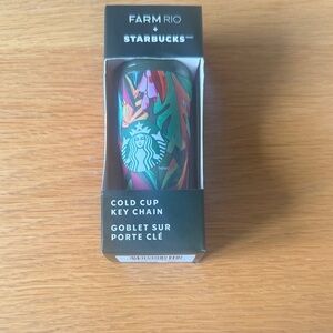 Starbucks Farm Rio Colorful Cold Cup Key Chain